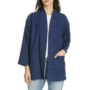 Eileen Fisher Long Kimono Jacket Denim NWT